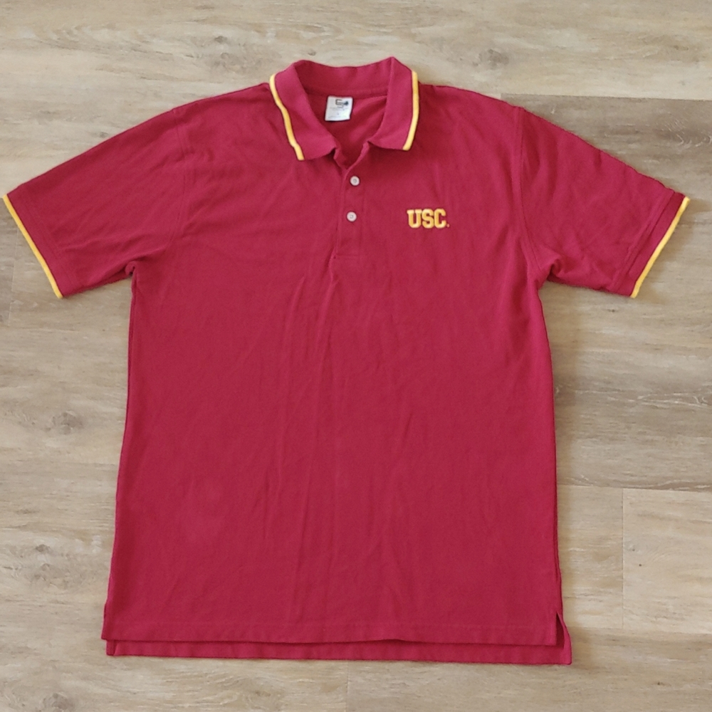 Campus Drive USC Trojans Men's Red Polo Shirt Size L